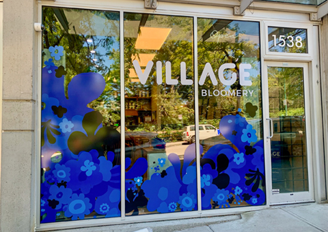 Village-Bloomery-Outdoor-signs Outdoor Signs Window Graphics